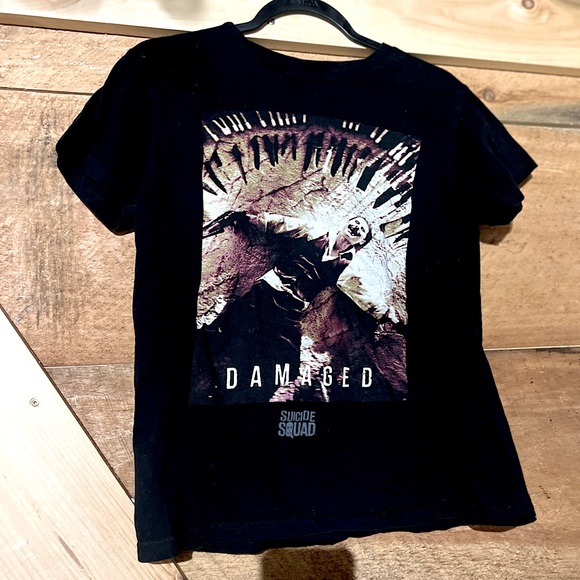 Suicide Squad Joker unisex “Damaged” Harley Quinn DC COMICS Small T shirt Black - Picture 6 of 8